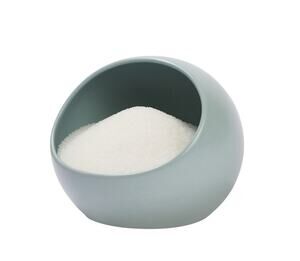 NIB Year & Day Salt Cellar Ceramic Stoneware Kitchenware Palm Blue Green
